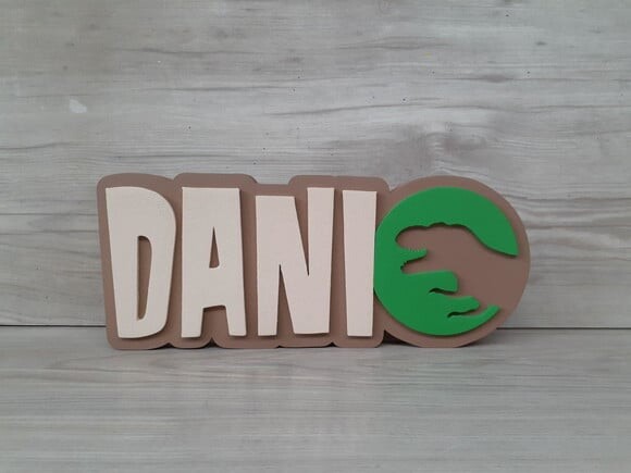 Nome De Mesa Jurassic Park - Dani - 10 Cm