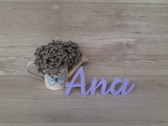 Nome de Mesa mdf - Linha Ck - Ana - 10 cm