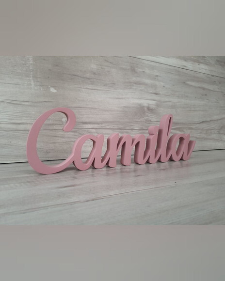 Nome de Mesa mdf - Linha Ck - Camila - 10 cm