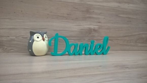 Nome De Mesa Mdf - Linha Ck - Daniel - 10 Cm