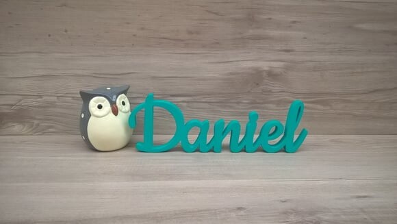 Nome De Mesa Mdf - Linha Ck - Daniel - 10 Cm