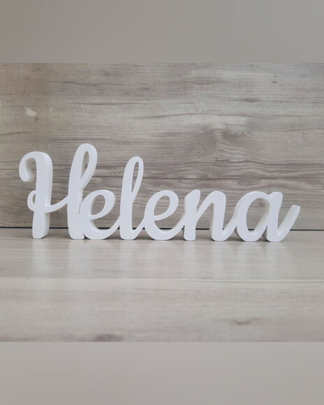 Nome de Mesa mdf - Linha Ck - Helena - 10 cm