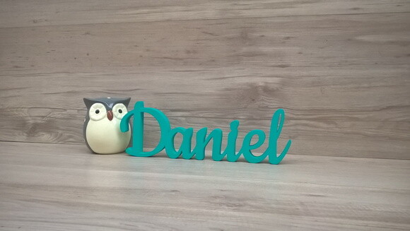 Nome De Mesa Mdf - Linha Ck - Daniel - 10 Cm