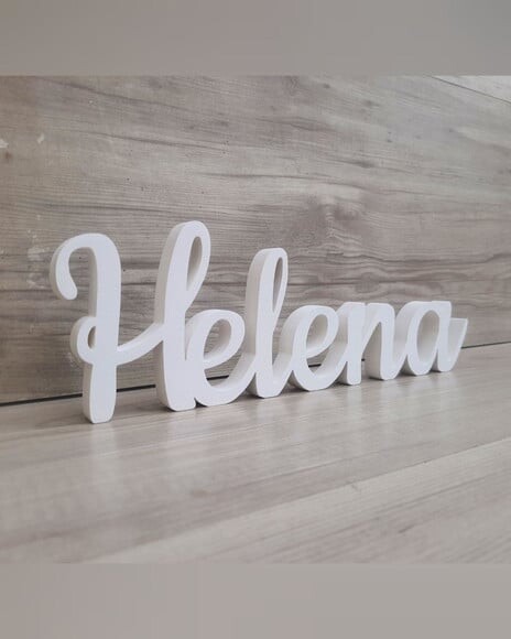 Nome de Mesa mdf - Linha Ck - Helena - 10 cm