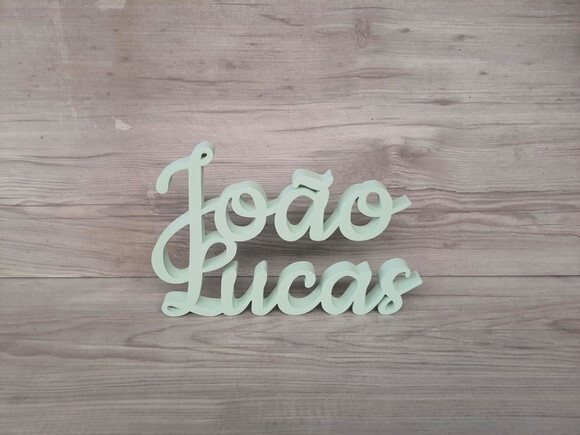 Nome de Mesa mdf - Linha Ck - João Lucas - 15 cm