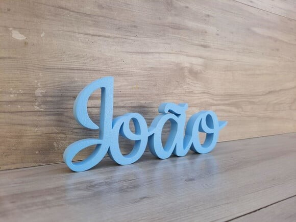 Nome de Mesa mdf - Linha Ck - João - 10 cm