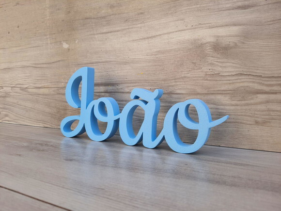 Nome de Mesa mdf - Linha Ck - João - 10 cm