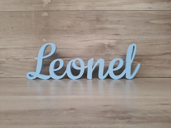 Nome de Mesa mdf - Linha Ck - Leonel - 13 cm