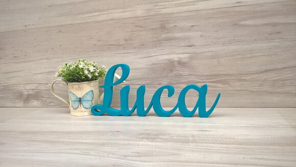 Nome de mesa MDF - Linha CK - Luca - 13 cm