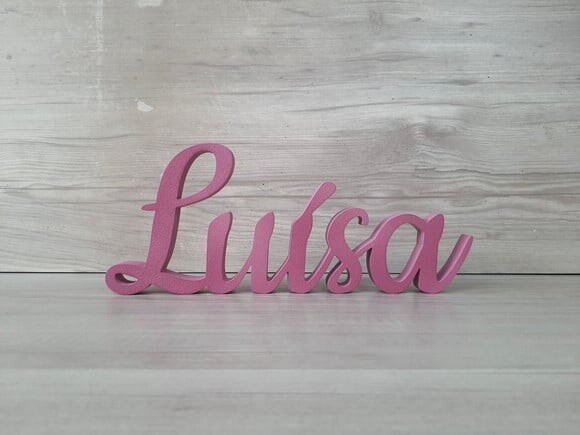 Nome de Mesa mdf - Linha Ck - Luísa - 10 cm