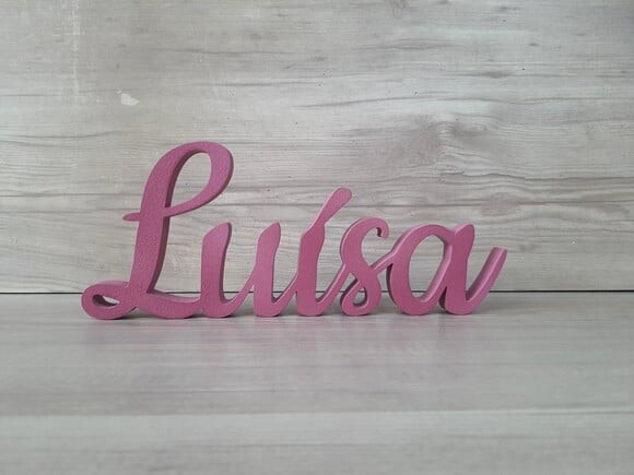 Nome de Mesa mdf - Linha Ck - Luísa - 10 cm