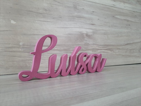 Nome de Mesa mdf - Linha Ck - Luísa - 10 cm