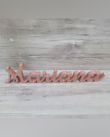 Nome de Mesa mdf - Linha Ck - Mariana - 10 cm