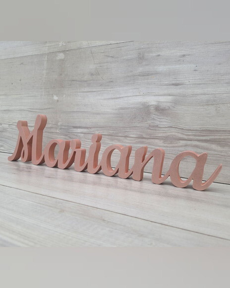 Nome de Mesa mdf - Linha Ck - Mariana - 10 cm