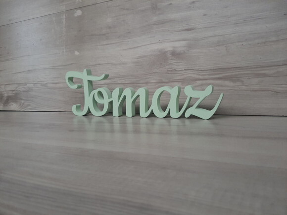 Nome de Mesa mdf - Linha Ck - Tomaz - 10 cm