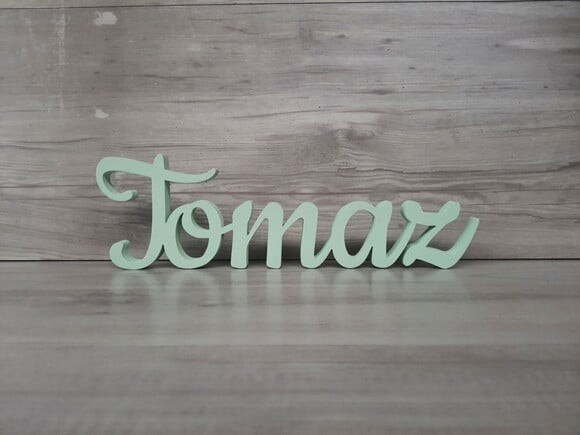 Nome de Mesa mdf - Linha Ck - Tomaz - 10 cm