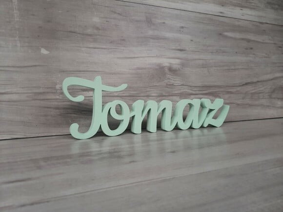 Nome de Mesa mdf - Linha Ck - Tomaz - 10 cm