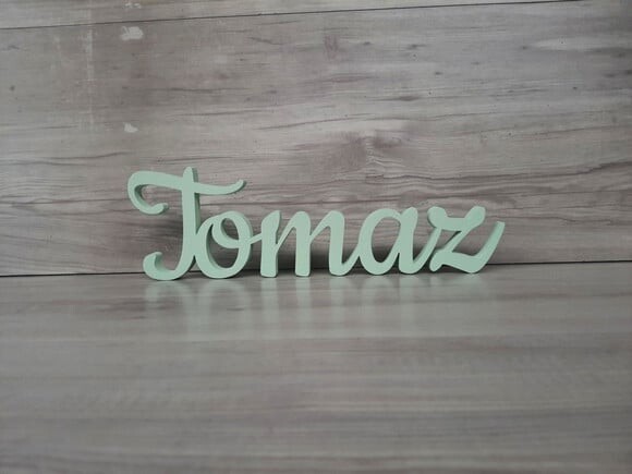 Nome de Mesa mdf - Linha Ck - Tomaz - 10 cm