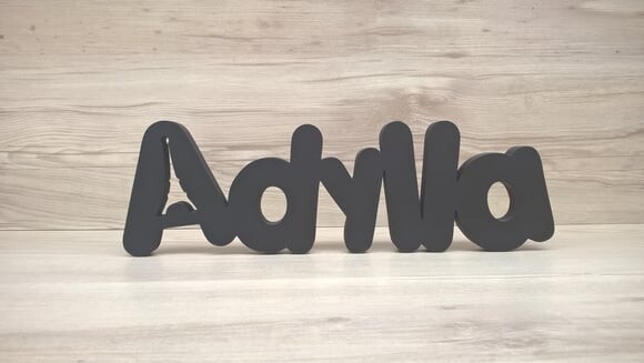 Nome de mesa MDF - Mod PK Vazado Paris - Adylla 10 cm
