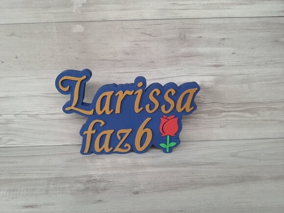 Nome de Mesa Tema a Bela e a Fera - Larissa Faz 6