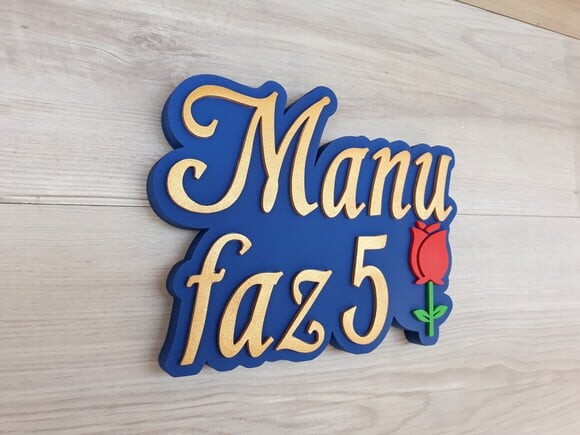 Nome de Mesa Tema A BELA E A FERA - Manu faz 5