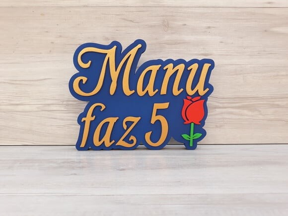 Nome de Mesa Tema A BELA E A FERA - Manu faz 5