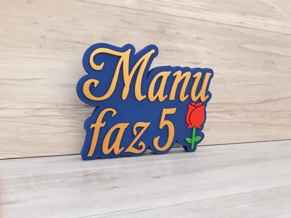 Nome de Mesa Tema A BELA E A FERA - Manu faz 5