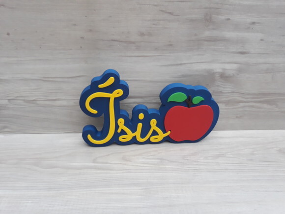 Nome de Mesa Tema BRANCA DE NEVE - Ísis - 15 cm