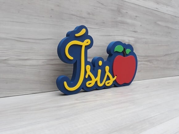 Nome de Mesa Tema BRANCA DE NEVE - Ísis - 15 cm