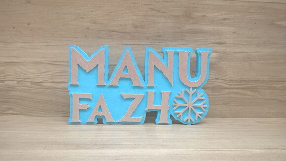 Nome de Mesa Tema Frozen - Manu Faz 4 - 15 cm