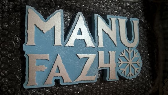 Nome de Mesa Tema Frozen - Manu Faz 4 - 15 cm