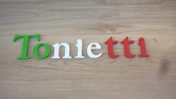 Nome de Parede em mdf - Tonietti - Modelo Acp - 10 cm