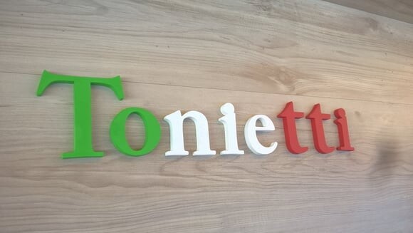 Nome de Parede em mdf - Tonietti - Modelo Acp - 10 cm