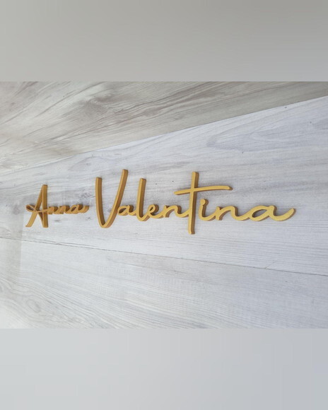 Nome de Parede Personalizado em mdf - Anna Valentina