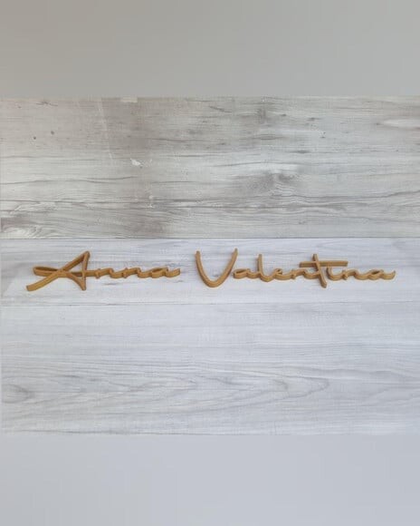 Nome de Parede Personalizado em mdf - Anna Valentina