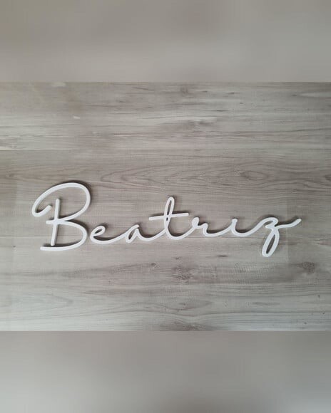 Nome de Parede Personalizado em mdf - Beatriz