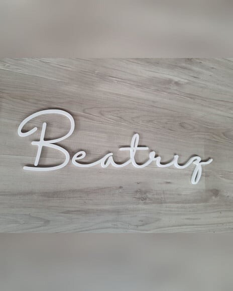 Nome de Parede Personalizado em mdf - Beatriz