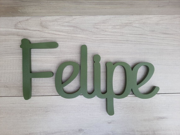 Nome de Parede Personalizado em mdf - Felipe - Linha Ps