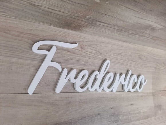 Nome de Parede Personalizado em mdf - Frederico - 16 cm