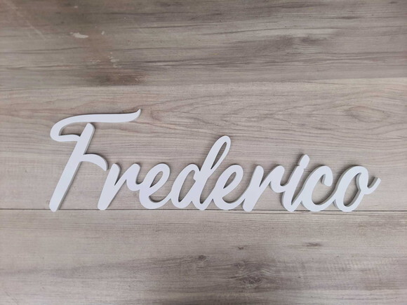 Nome de Parede Personalizado em mdf - Frederico - 16 cm