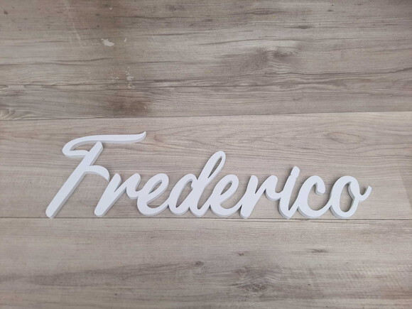 Nome de Parede Personalizado em mdf - Frederico - 16 cm