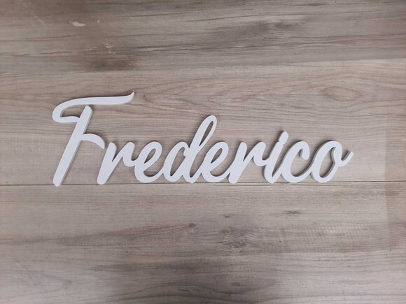 Nome de Parede Personalizado em mdf - Frederico - 16 cm
