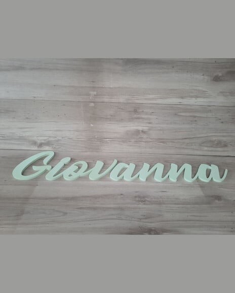 Nome de Parede Personalizado em mdf - Giovanna - 20 cm
