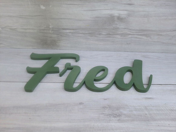 Nome de Parede Personalizado em mdf - Fred - 18 cm