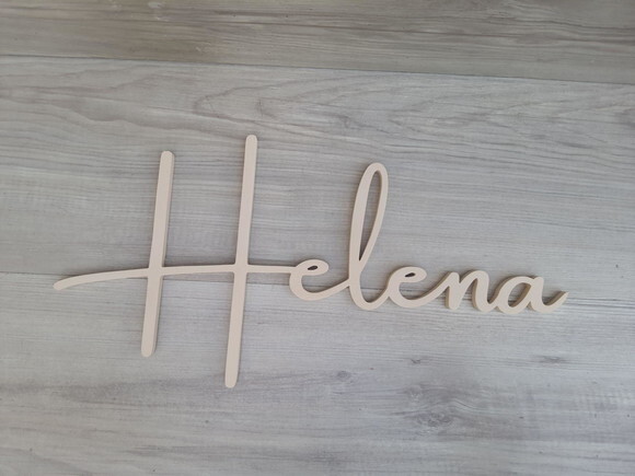 Nome de Parede Personalizado em mdf - Helena - 20 cm