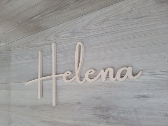 Nome de Parede Personalizado em mdf - Helena - 20 cm