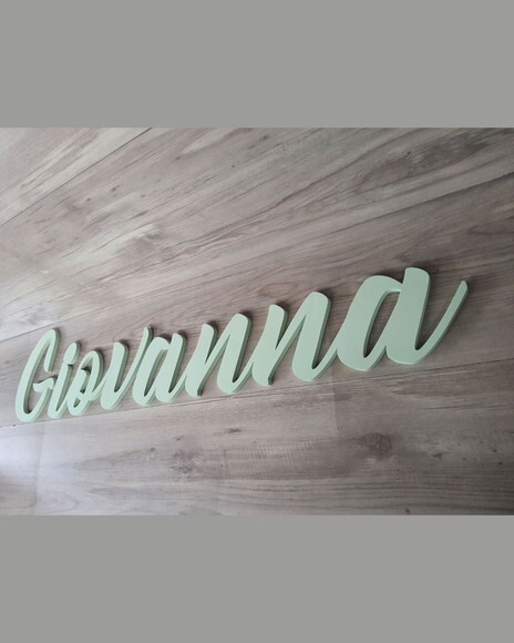 Nome de Parede Personalizado em mdf - Giovanna - 20 cm