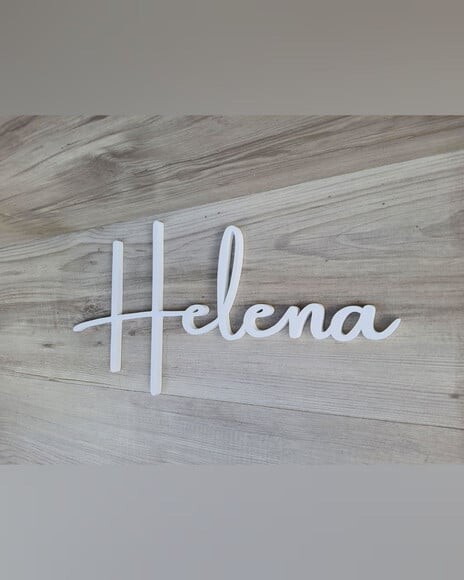 Nome de Parede Personalizado em mdf - Helena - 20 cm