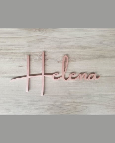 Nome de Parede Personalizado em mdf - Helena - 20 cm