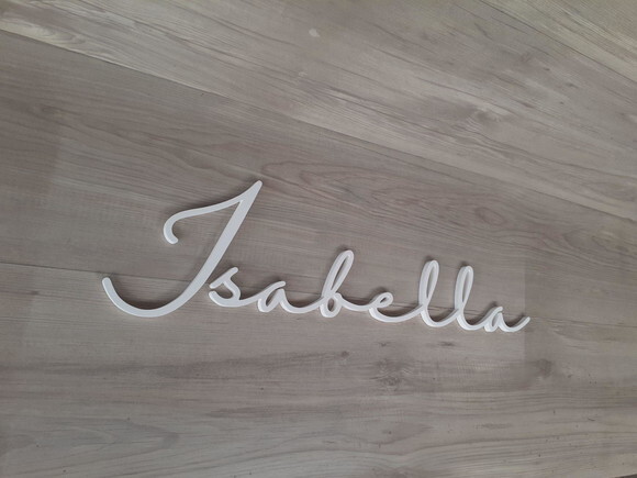 Nome de Parede Personalizado em mdf - Isabella